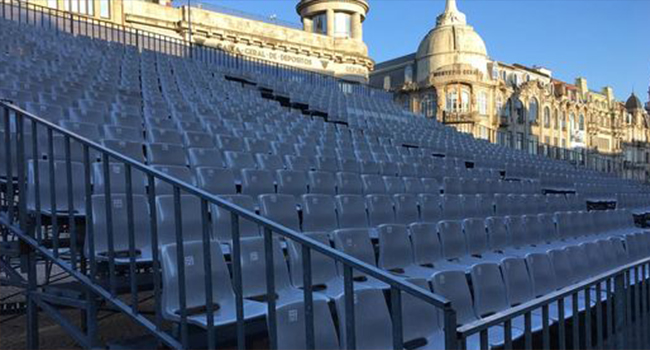 Bancadas para alugar